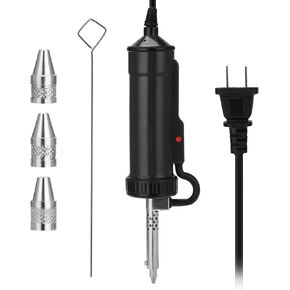 Solder Sucker, Automatic Desoldering Pump Vacuum, Electric Solder Tin Sucker, Vacuum Soldering Remove Pump Desoldering Machine, Electric Desoldering Gun AC110V 30W with 3 Soldering Suction Tips