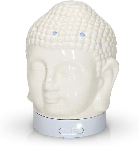 Aromar Buddha Ceramic Diffuser, White in Saudi Arabia