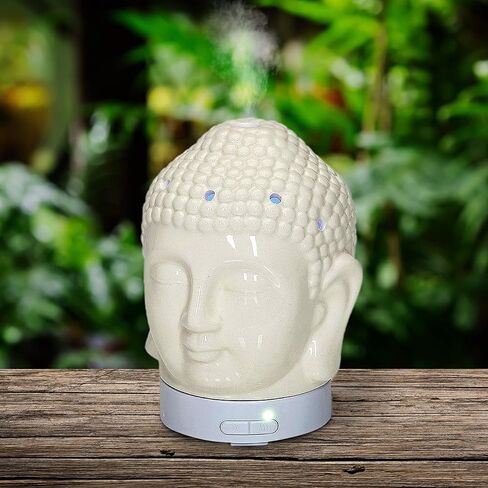 Aromar Buddha Ceramic Diffuser, White in Saudi Arabia