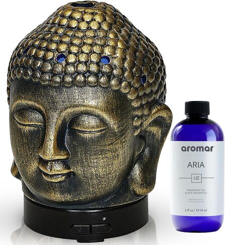 Aromar Buddha Ceramic Diffuser, White in Saudi Arabia
