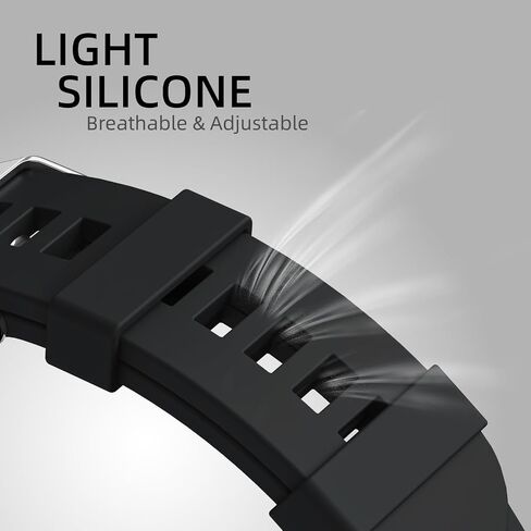 Sportflex Fitness Whoop Band متوافق مع WHOOP 4.0، حزام Whoop من السيليكون الناعم والمتين المقاوم للماء لتعزيز الأداء in Saudi Arabia