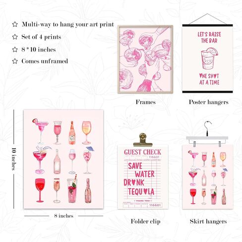 Long Live Cowgirls Decor,Cowgirl Wall Art,Cowgirl Room Decor,Pink Cowgirl Decor for bedroom,Posters for girls room,Cowgirl bedroom Decor,Cowgirl Poster Preppy Room Decor 8x10 Inches Set of 4 Unframed in Saudi Arabia