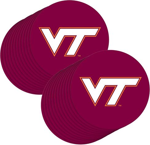 P. Graham Dunn, Game Day Celebration, Support Your Favorite Team, Alma Mater, 4 x 4 Inch, Absorbent Paperboard Coasters, 2 Pack, Virginia Tech Logo in Saudi Arabia