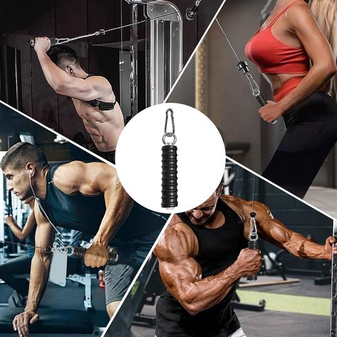ملحقات شريط السحب لأسفل من LAT: ملحقات منسدلة LAT لآلة كابل البكرة - ملحقات كابل تمرين حبل ثلاثي الرؤوس لصالة الألعاب الرياضية المنزلية in Kuwait