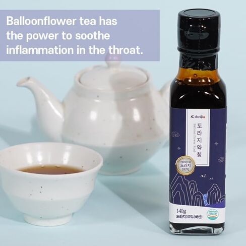 [K-doraji] Korean Premium Natural Tea Concentrate 140ml -100% Bellflower Root Extract, Sore Throat, in Saudi Arabia