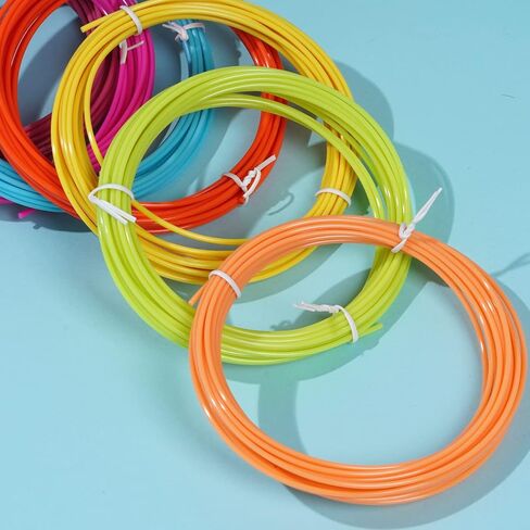 عبوات خيوط القلم ثلاثية الأبعاد 20 لونًا، خيوط PLA 1.75 مم، إجمالي 328 قدمًا، كل لون 16.4 قدم، عبوات طباعة سلسة للقلم ثلاثي الأبعاد in Kuwait