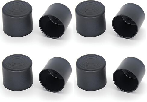 8 Pack 0.75 inch（19mm） Round Plastic Tubing Plug,Black End Caps for Metal Tubing,Hardware Plugs, Fences, Glide Protection from Chair Legs and Furniture in Kuwait