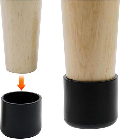 8 Pack 0.75 inch（19mm） Round Plastic Tubing Plug,Black End Caps for Metal Tubing,Hardware Plugs, Fences, Glide Protection from Chair Legs and Furniture in Kuwait