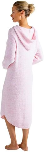 أريكة بغطاء للرأس للسيدات فائقة النعومة من Softies مع نسيج مزيج قطيفة وجيب كانجارو، أخضر منقط مغبر، مقاس صغير متوسط in Saudi Arabia