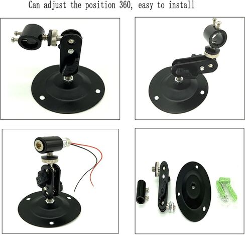Laser Positioning Bracket Laser Module Fixing Bracket 360-degree Adjustable Positioning Bracket 12mm (12mm-2packs) in Saudi Arabia