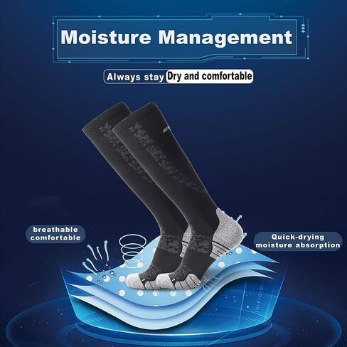 SOLAX Compression Socks with 20-30mmgh Knee High Over The Calf Socks 2 Pairs in Saudi Arabia