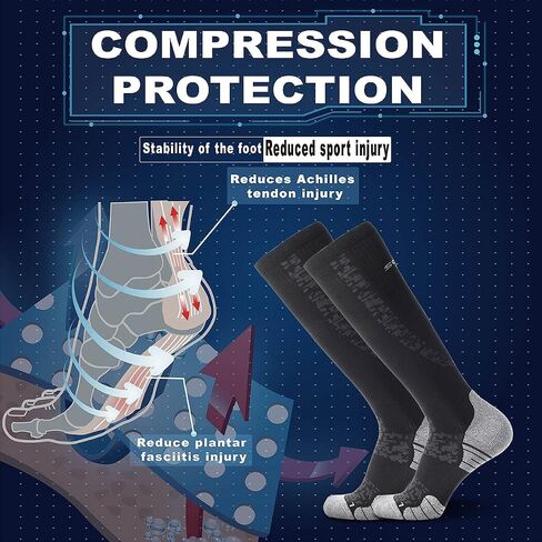 SOLAX Compression Socks with 20-30mmgh Knee High Over The Calf Socks 2 Pairs in Saudi Arabia