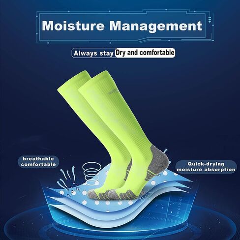 SOLAX Compression Socks with 20-30mmgh Knee High Over The Calf Socks 2 Pairs in Saudi Arabia