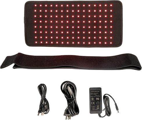 Red Light Therapy Belt with Timer, Near & Infrared Light Therapy Device Portable Wrap for Body Back Knee Joint Muscle Pain Relief and Dogs in Saudi Arabia
