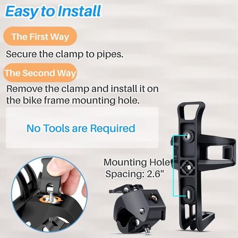 حامل كأس ماء للدراجة من كاليفيل حامل كأس عالمي للدراجة خفيف الوزن وزجاجة مياه على شكل قفص متين للمقود للنساء باللون الأسود in Kuwait