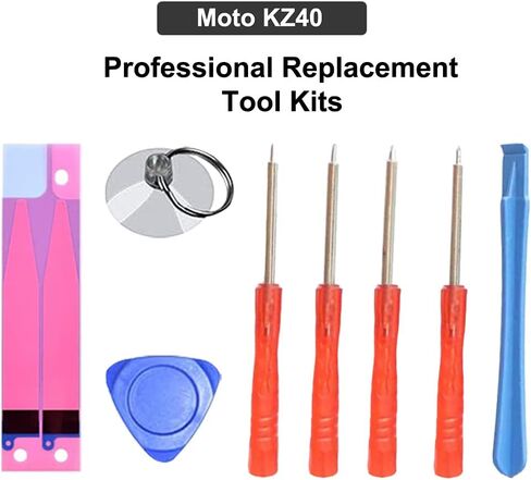 for Moto Z4 Battery Replacement, 3850mAh High Capacity KZ40 Battery for Motorola Moto Z4 XT1980 with Replacement Repair Tools Kit in Saudi Arabia