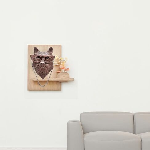 Artocery النحاس رئيس الحيوان جدار ديكور رؤوس الحيوانات الذهبية على شكل الجدار شنقا لغرفة المعيشة غرفة الحمام المطبخ البستنة حانة وبار ديكور لأفكار هدية الحائط للمرأة للرجل (5pcs-النحاس) in Saudi Arabia