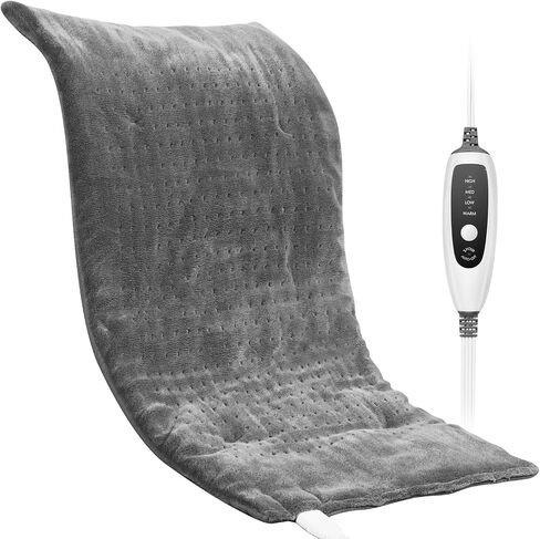 VEVOR Weighted Heating Pad, 17" x 33" Electric Heat Pad for Pain Relief, 6.8 lbs Electric Heating Pad with 4 Temperature Settings, 2-Hour Auto-Off, Weighted Heated Pad for Back Neck Shoulder Abdomen in Saudi Arabia