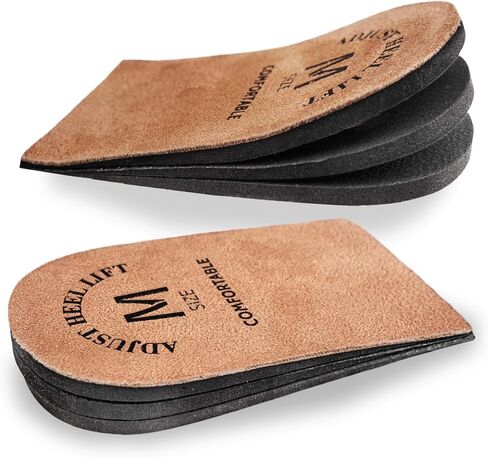 Adjustable Heel Lifts for Men and Women – Height Increase Insoles for Heel Pain Relief – Shoe Lifts Inserts, Heel Pads for Shoes – Pack of 2 (M) in Kuwait