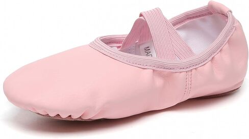 Danzcue Ballet Shoes for Women Soft Canvas/PU Leather Adult Dance Slippers, Ideal Ballet Flats for Women in Kuwait