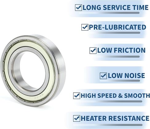 ACROPIX 6212ZZ Deep Groove Ball Bearings P0 60x110x22mm Lubricated Bearings Double Metal Seal Silver Tone Scooter Skateboard Wheel in Saudi Arabia