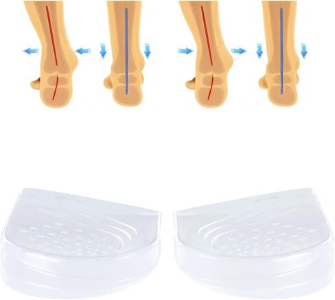 2-Layers Adjustable Heel Wedge Corrective Inserts for Over Supination & Pronation, Medial & Lateral Height Increasing Insoles for Bow Legs ((L (8-11 Women, 7.5-12 Men)) in Saudi Arabia