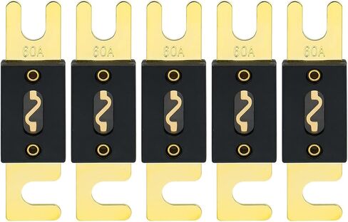 Baomain ANL Fuse ANL-60 60 Amp 60A for Car Vehicles Audio System Sheet Gold Tone 2 Pack in Saudi Arabia