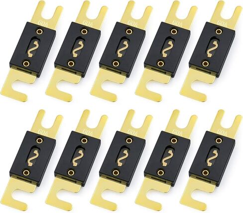 Baomain ANL Fuse ANL-60 60 Amp 60A for Car Vehicles Audio System Sheet Gold Tone 2 Pack in Saudi Arabia