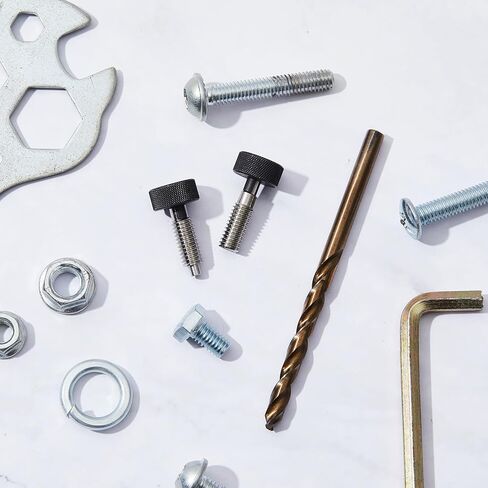 Zonon 4 Pcs Handle Quick Release Pins Kit with Drill Bit Hexagon Bolts Stainless Steel Knurled Hand Retractable Spring Plunger 1/4''-20 Thread Size 0.500'' Thread Length Spring Pin for Rolling Toolbox in Saudi Arabia