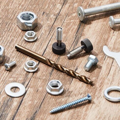 Zonon 4 Pcs Handle Quick Release Pins Kit with Drill Bit Hexagon Bolts Stainless Steel Knurled Hand Retractable Spring Plunger 1/4''-20 Thread Size 0.500'' Thread Length Spring Pin for Rolling Toolbox in Saudi Arabia