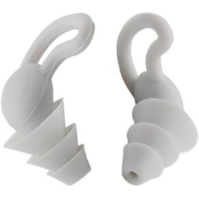 زوج واحد من سدادات الأذن للنوم وإلغاء الضوضاء، سدادة أذن من السيليكون الرمادي لحجب الصوت وحماية السمع in Kuwait