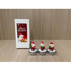 Hand-Painted Christmas Craft Gift Candle Set - Smokeless Candles for Christmas Decorations, Valentine's Day Gifts, Proposals and Confessions (Christmas Tree)