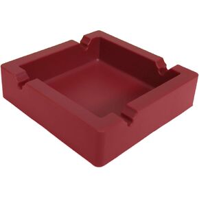 Silicone Ashtray, Silicon Ash Tray, Rubber Type Ash Tray for Cigars or Cigarettes (1, Red)
