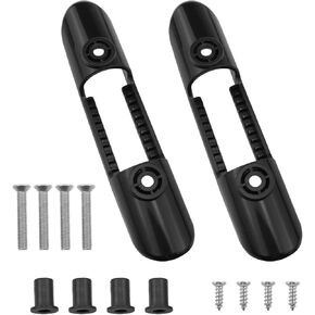 Kayak Paddle Holder Clip Deck Mounted Universal Kayak Paddle Clip Fishing Net Clip with Screws for Kayaking and Fishing Tackle Fitting Tools 2PCS