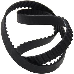 Heyiarbeit 198XL Rubber Timing Belt 5.08mm Pitch 10mm Width Industrial Timing Belt Synchronous Closed Loop Timing Belt for 3D Printers Black Tone