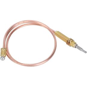 AUNMAS Thermocouple Probe Thread, M8 Thread Heating Gas Thermocouple Probe 600mm for Fireplace BBQ Grill Accessories