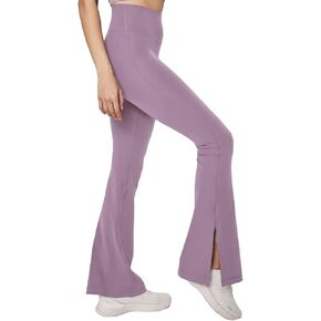 High-Waist Bootcut Legging,Flare Legging for Women,Deep Side Slits, Wide-Leg Fit, Warm & Stylish Flared Pants