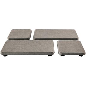 Set of 4 Water Absorbent Diatomite Soap Dish, Diatomaceous Earth Coasters, Hand Soap Holder, Water Absorbing Stone Tray Used for Plants & Toiletries in The Modern Home