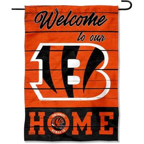 Cincinnati Bengals Welcome Home Decorative Garden Flag Double Sided Banner
