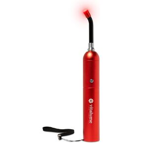Red/Blue Light Therapy Wand – Cold Sore, Canker Sore Treatment and Pain Relief for Lips, Joints, and Muscles, Red