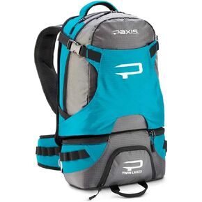 Paxis Swing Arm Backpack - Get to Your Gear without Removing Your Pack - Mineral Blue/Grey