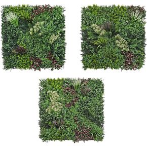 ECOOPTS 1 Set 40"x40" Faux Ivy Privacy Fence Screen Artificial Boxwood Panels Topiary Hedge Plants for Indoor Outdoor Decoration