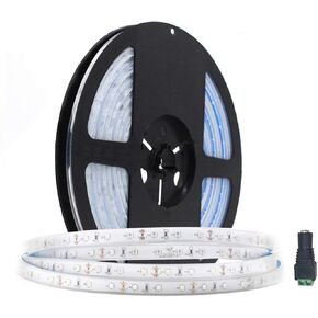 5M/16.4ft SMD3528 300LEDs Near Infrared 850nm NIR Single Chip DC12V 24W Flexible IR LED Strips Light IP67 Waterproof 8mm Wide 60LEDs/M 4.8W/M Light Strip
