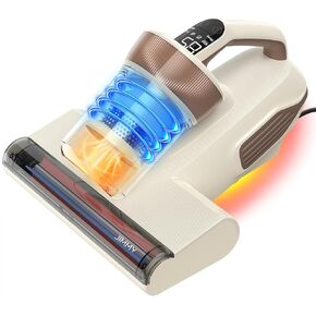 Jimmy Mattress Vacuum Cleaner, Bed Vacuum with UV & Ultrasound, High Heating, Smart Dust Sensor, 15Kpa Powerful Suction, Lightweight, and Deep Clean Dust and Pet Hair in One Go(BX6 Lite, Corded)