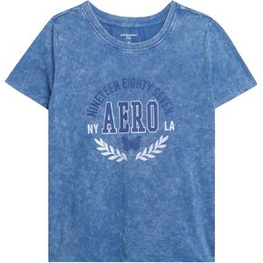 AEROPOSTALE Girls' T-Shirt - Kids Short Sleeve Applique Summer Shirt - Classic Crewneck Tees for Girls (4-16) in Kuwait