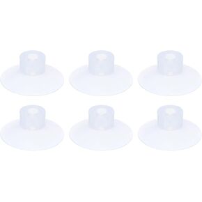 uxcell Bellows Suction Cup 40mm Diameter x M8 Joint Silicone Pneumatic Vacuum Suction Cups 6pcs