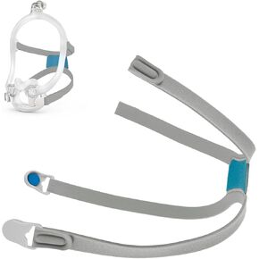 Compatible CPAP Headgear for Airfit F30i, Airfit F30i Headgear with Clips, Soft Firm F30i Mask Strap for Airfit F30i Mask - Compatible CPAP Supplies Accessories