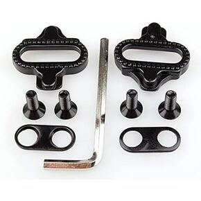 SPD Bike Cleats - Compatible with Shimano SM SH51, Black Bike Cleats Set for MTB Bike Bicycle,Indoor Cycling (2 Pairs SPD Cleats)