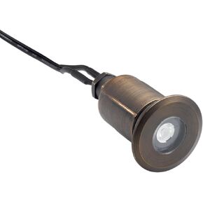 Kichler 12V MR8 Recessed In-Ground Basic Trim Centennial Brass, 2.00x3.00x2.00