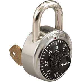 Combination Padlock with Key! Great for Schools, Gym, Work Lockers!